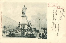 T2/T3 Budapest VII. Baross Szobor, Háttérben A Keleti Pályaudvar . Divald Károly 48. ... - Non Classés