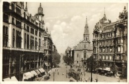 ** T2/T3 Budapest V. Apponyi Tér A Kossuth Lajos Utcával, Villamos, Automobilok, Steyr üzlete,... - Non Classés