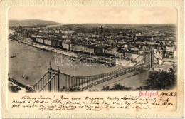 ** * Budapest, Erzsébet Híd - 2 Db Régi Képeslap / 2 Old Postcards - Non Classificati