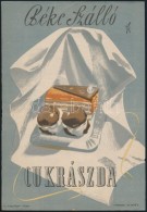 Cca 1950 Béke Szálló Cukrászda, Villamos Plakát, 23x16 Cm - Other & Unclassified