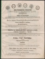 Cca 1890 Seltenhofer Frigyes TÅ±zoltószer Gyár Képes Reklámnyomtatvány 16 P.... - Non Classificati