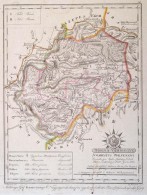 1810 Torna Vármegye. Comitatus Tornensis. Színezett Rézmetszet, Papír, 24x31 Cm Torna... - Altri & Non Classificati