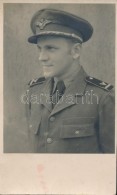 Cca 1940-1945 RepülÅ‘tiszt Portréja, 13,5x8 Cm / Flying Officer - Altri & Non Classificati