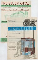 Freissler Antal Felvonó és Gépgyár Rt., 2 Db Reklámlap - Pubblicitari