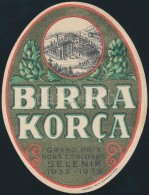 Birra Korca - Albán Sörös Címke / Beer Label - Pubblicitari