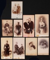 Cca 1880-1900 Kemény Hátú Portré Fotók (9db), Udvari... - Altri & Non Classificati