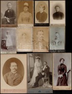 Cca 1890 Vegyes Fotó Tétel, összesen 38 Db, Hölgy, Gyermek, Férfi Portrék... - Altri & Non Classificati