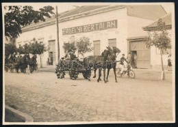 1930 Mátészalka, Virágokkal Feldíszített Menet Halad El Erdélyi Bertalan... - Altri & Non Classificati