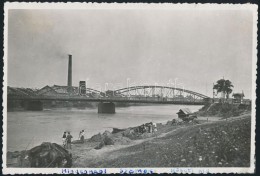 Cca 1910 Szatmárnémeti, Szamos Híd, Gyár, Fotó, 11x16,5 Cm / Satu Mare, Bridge,... - Altri & Non Classificati