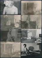 Cca 1960-1970 AmatÅ‘r Aktok, 15 Db Fotó, 6x9 Cm / 15 Nude Photos, 6x9 Cm - Altri & Non Classificati