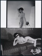 Cca 1975 Hétvégi Fotózások, Szolidan Erotikus Fényképek, 13 Db Mai... - Autres & Non Classés