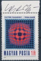1979 Victor Vasarely Vega Sakk C. Képét ábrázoló Bélyeg A MÅ±vész... - Altri & Non Classificati