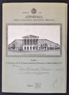 Cca 1930 A Generali Triesti általános Biztosító, Budapest V. Kerületi... - Non Classificati