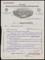 1923 Magyar Ruggyantaárugyár Rt. Díszes Fejléces Számla, 30x22 Cm - Non Classificati