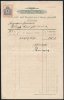 1913 Esztergom, Az Esztergomi Fekete Sashoz Címzett Gyógyszerár Kitöltött... - Non Classificati
