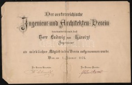 1874 Osztrák Mérnök és Építész Klub (Der Oesterreichische Ingenieur-... - Non Classificati