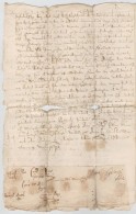 1641 Magyar NyelvÅ± Záloglevél, Papírfelzetes Pecsétekkel - Unclassified