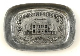 'Bless This House' - Wilton USA ón Tál, Jelzett, 24x16 Cm - Altri & Non Classificati