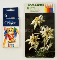 Faber Castell 12 Db-os Színes Ceruza Készlet, Eredeti Fém Dobozában, 6 Db Színes... - Autres & Non Classés