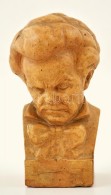 Vörös János (1897-1963): Beethoven Büszt. Terrakotta, Jelzett, Repedéssel, M: 18 Cm - Altri & Non Classificati