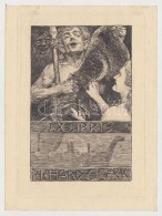 Bruno Héroux (1868-1944): Ex Libris Richard Gloeck. Rézkarc, Papír, Jelzett A Karcon,... - Altri & Non Classificati