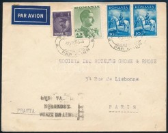 1935 Légi Levél 'BUCAREST' - Párizs - Altri & Non Classificati