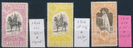 * 1906 Jubileumi Kiállítás, Bukarest 3 Klf érték - Altri & Non Classificati