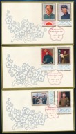 1977 Mao Ce-tung Halálának 1. évfordulója 3 Db FDC Mi 1367-1372 - Altri & Non Classificati