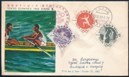 1962-1963 Nyári Olimpia, Tokió 3 Klf Sor Mi 797-799 + 807-809 + 846-849 3 Db FDC-n - Altri & Non Classificati