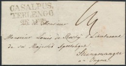 1841 Portós Levél / Unpaid Cover 'CASALPUS= / TERLENGO' - 'SABARIA' Steinamanger - Altri & Non Classificati