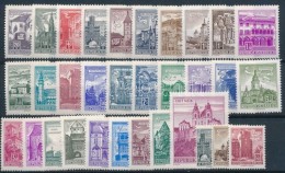 ** 1957-1970 Épületek Fehér Papíron 29 Db-os Teljes Sor + 1115 + 1118 + 1209 (Mi EUR... - Other & Unclassified