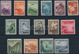 ** 1935 RepülÅ‘vel A Táj Felett Sor Mi 598-612 - Altri & Non Classificati