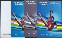 ** 2017 Budapest Rendezi A 2017-es úszó-világbajnokságot 4 Db-os Emlékív... - Altri & Non Classificati