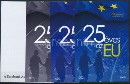 ** 2017 25 éves Az EU 4 Db-os Emlékív Garnitúra Azonos Sorszámmal (002) - Altri & Non Classificati