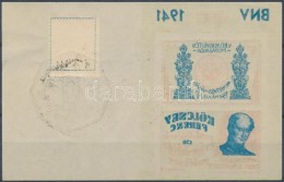 ** 1941/6aa Kölcsey Emlékív II. (10.000) Kék Gépszínátnyomattal - Other & Unclassified