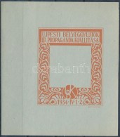 1934 III. Újpesti Bélyegkiállítás Emlékív... - Altri & Non Classificati