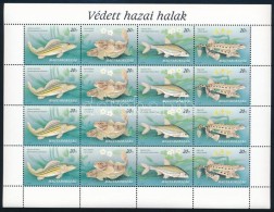 ** O 1997 Védett Hazai Halak Postatiszta és Pecsételt Kisív (4.400) - Altri & Non Classificati