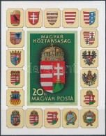 ** 1990 A Magyar Köztársaság Címere Vágott Blokk (7.000) - Altri & Non Classificati