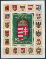 ** 1990 A Magyar Köztársaság Címere (I.) Blokk 'A Magyar Posta Ajándéka'... - Other & Unclassified