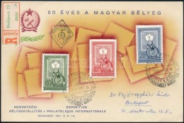 1951 80 éves A Magyar Bélyeg Ajánlott Emléklapon - Altri & Non Classificati