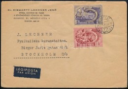 1951 Légi Levél Ötéves Terv 60f, 1Ft Bérmentesítéssel Stockholmba... - Altri & Non Classificati