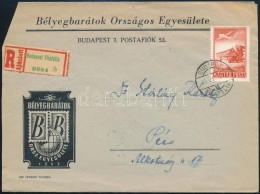 1951 Ajánlott Levél RepülÅ‘ 2Ft Bérmentesítéssel 'BUDAPEST' - Pécs - Altri & Non Classificati