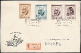 1955 Bartók Béla (I.) Sor Ajánlott FDC-n - Altri & Non Classificati