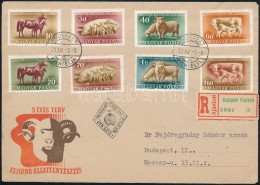 1951 Háziállatok Sor Ajánlott FDC-n - Altri & Non Classificati