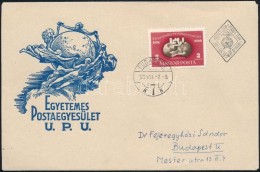 1950 UPU Blokkból Kitépett Bélyeg FDC-n - Altri & Non Classificati