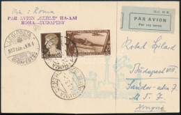 1933 Gerle Földközi-tengeri Repülés LevelezÅ‘lap / Mediterranean Round Flight Postcard... - Altri & Non Classificati