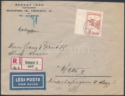 1931 RepülÅ‘ 2P Ajánlott Légi Levélen Bécsbe - Other & Unclassified