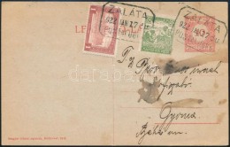 1922 Díjjegyes LevelezÅ‘lap Zaláta Postai ügynökség Bélyegzéssel - Other & Unclassified