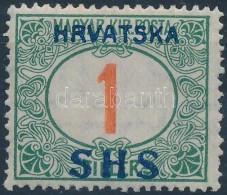* SHS 1918 Pirosszámú Portó 1f (10.000) / Mi P27 Signed: Bodor - Altri & Non Classificati
