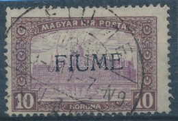 O Fiume 1918 Parlament 10K Gépi Felülnyomással (450.000) / Mi 25 With Machine Overprint.... - Altri & Non Classificati